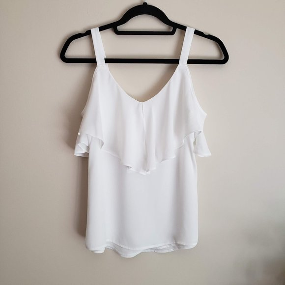 NY&C White Flowy Blouse Cami - Picture 1 of 5